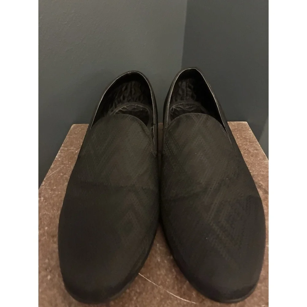 Steve Madden Men's Black Chevron Loafers‎ Size 11
